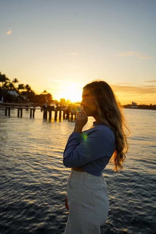 The day that I got engaged in Palm Beach, FL