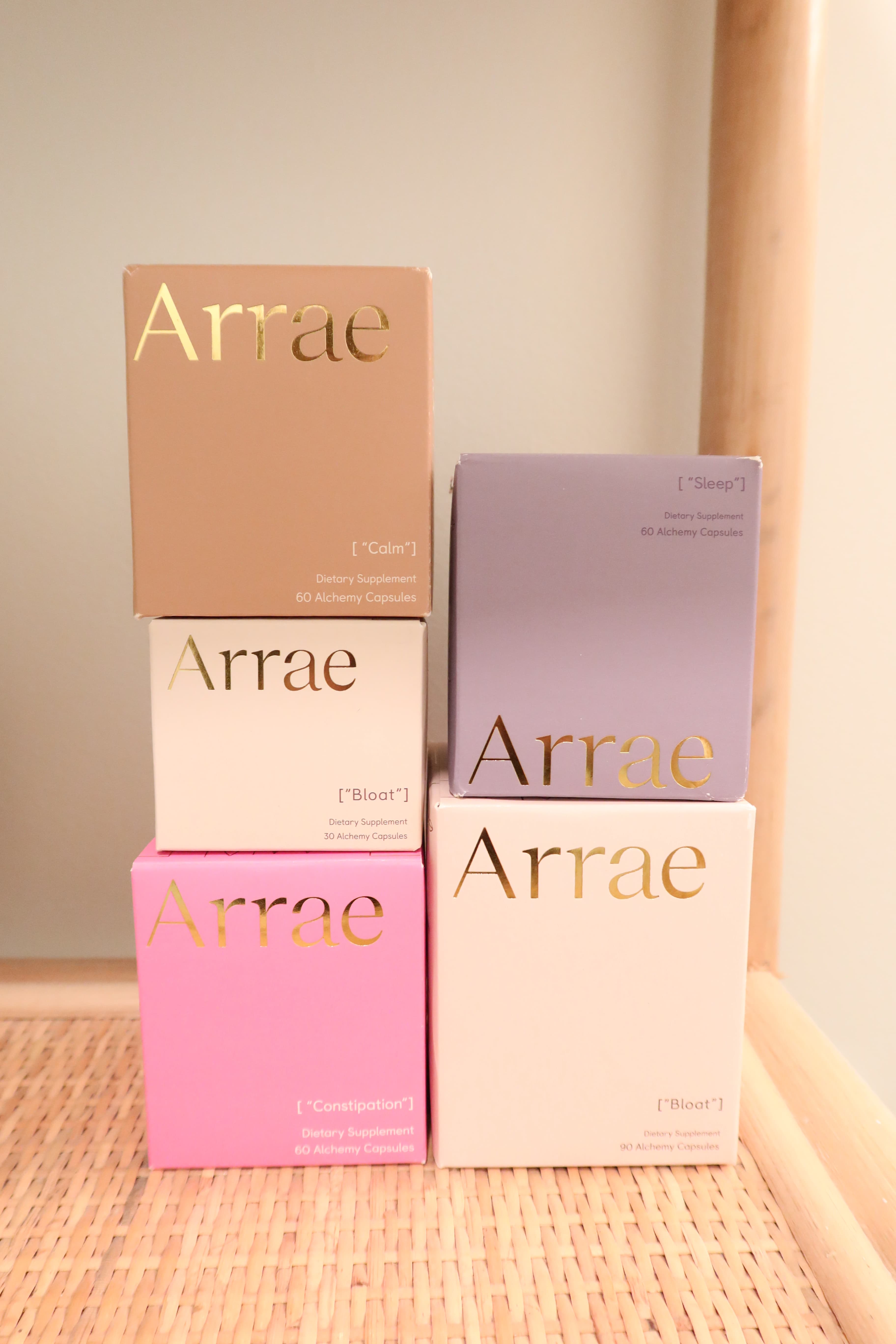 a photo of all the arrae supplements