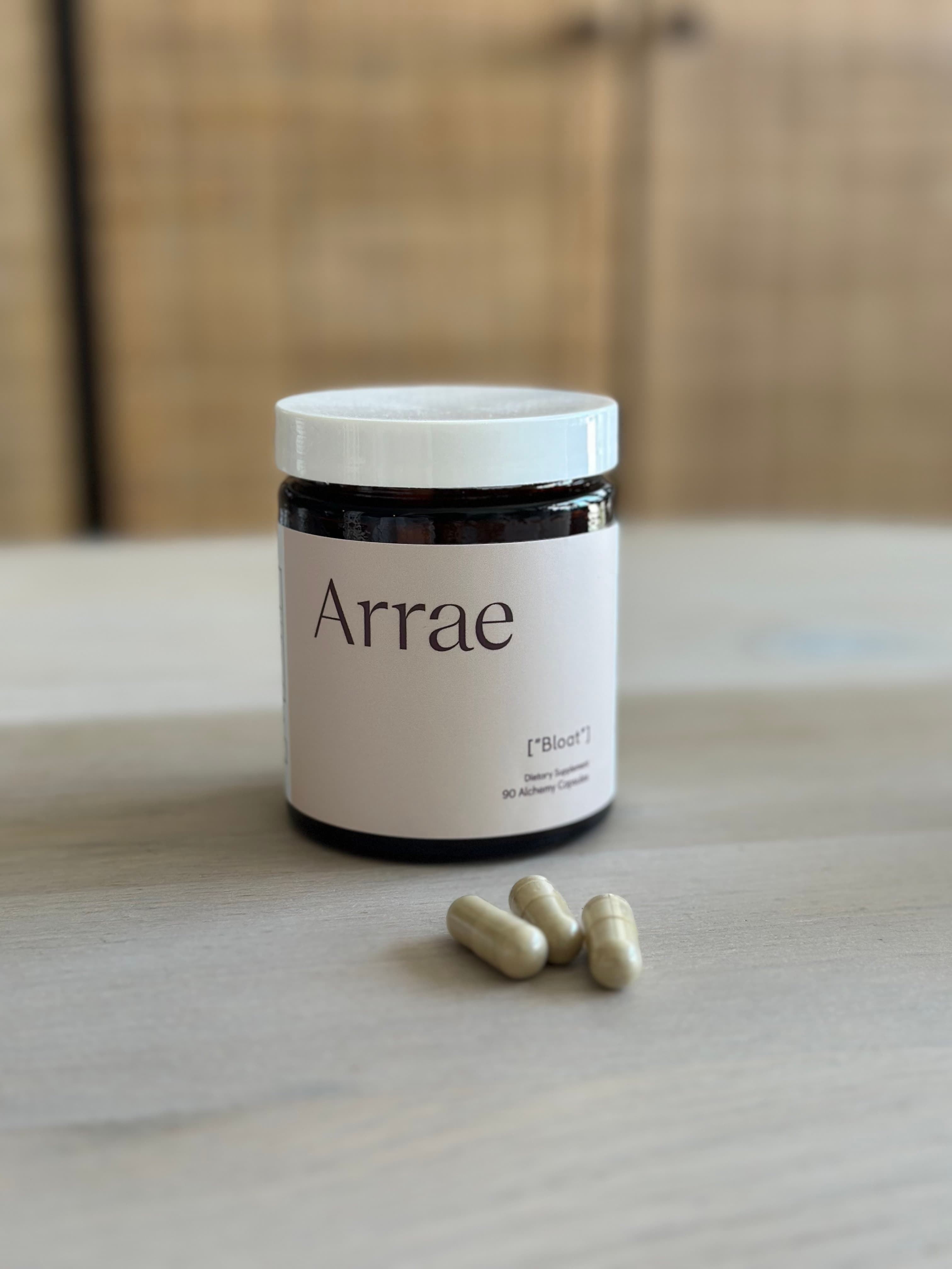 a photo of arrae's bloat pills