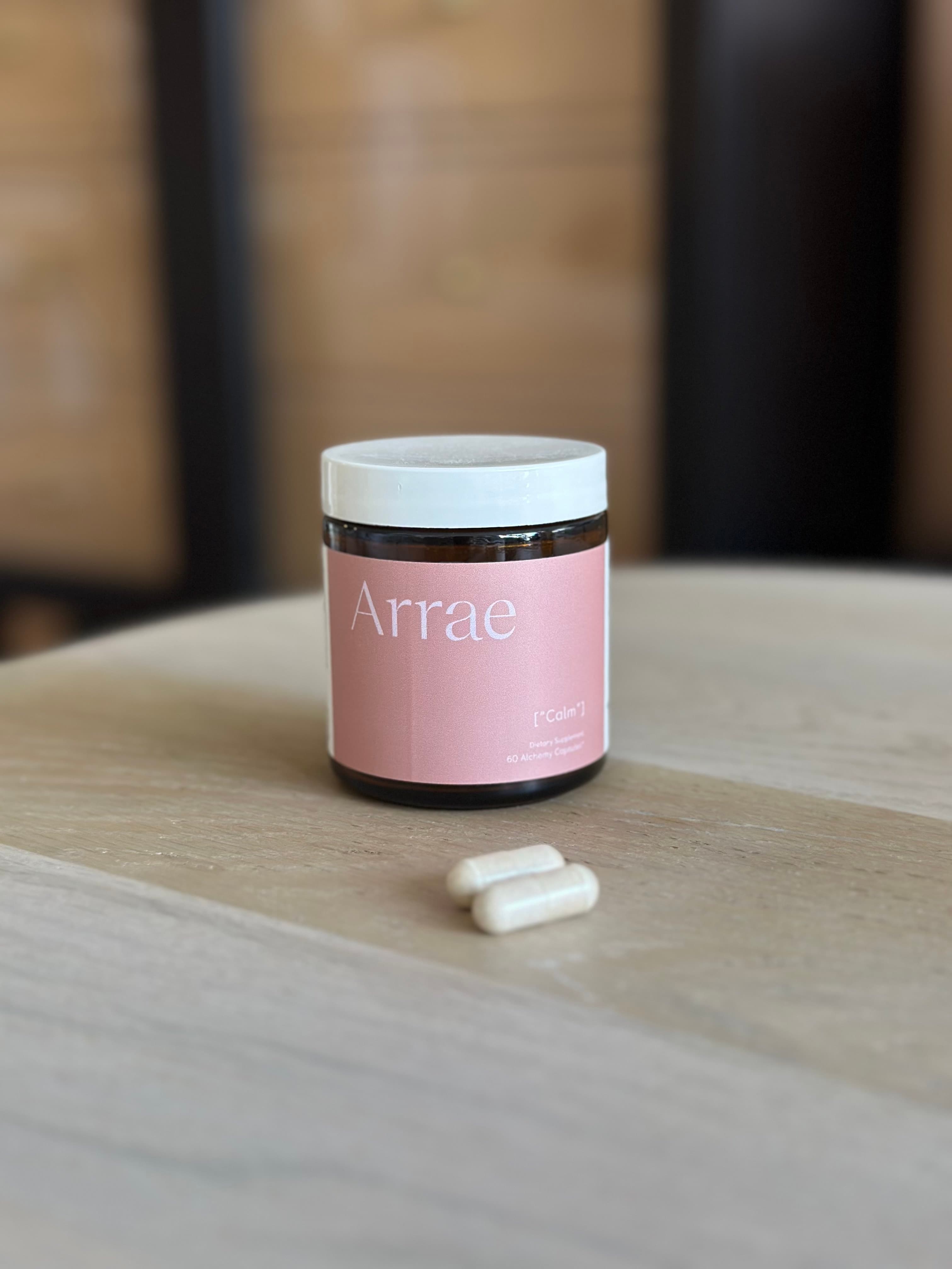 a photo of arraes calm pills