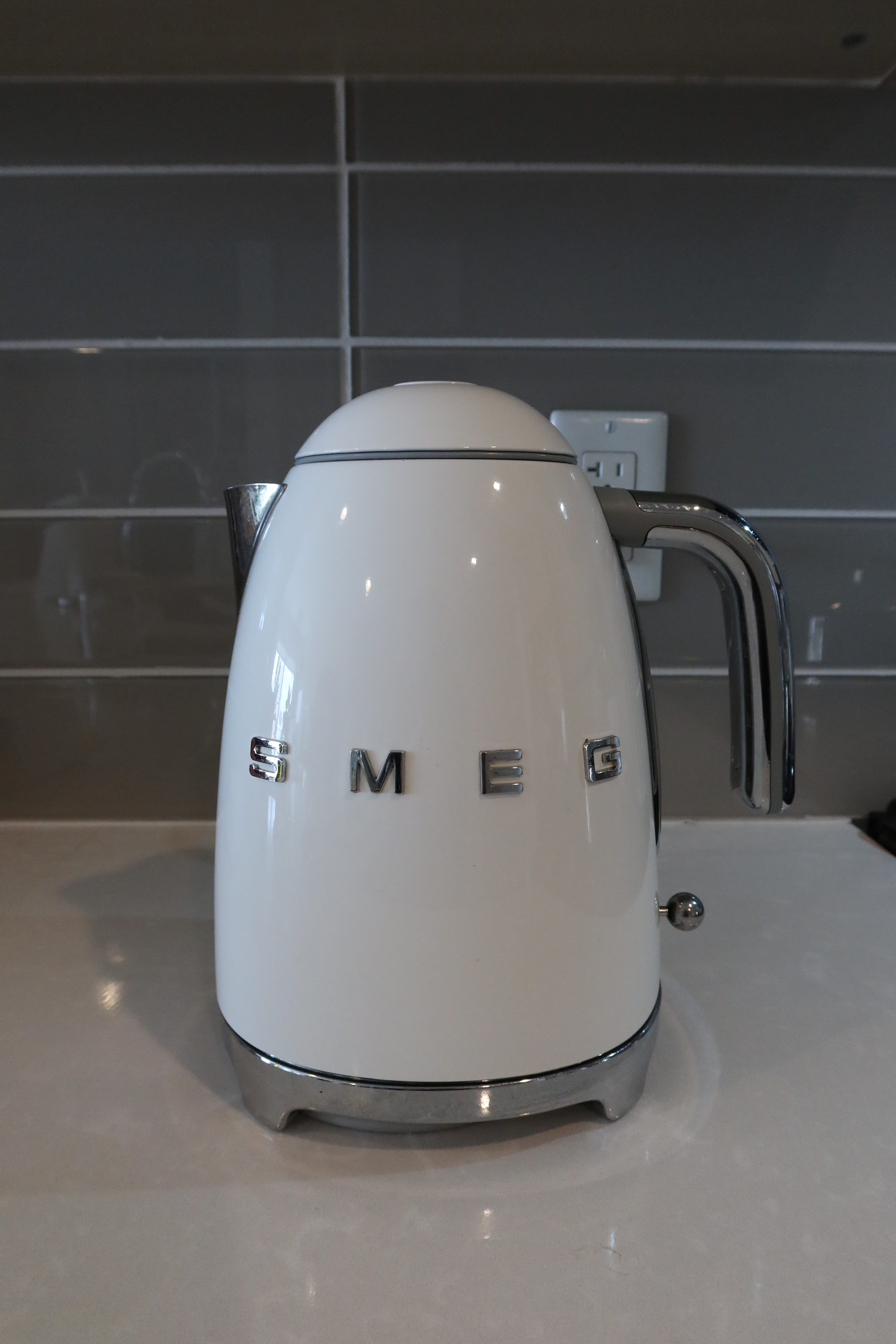 a photo of the smeg frother in the kitchen