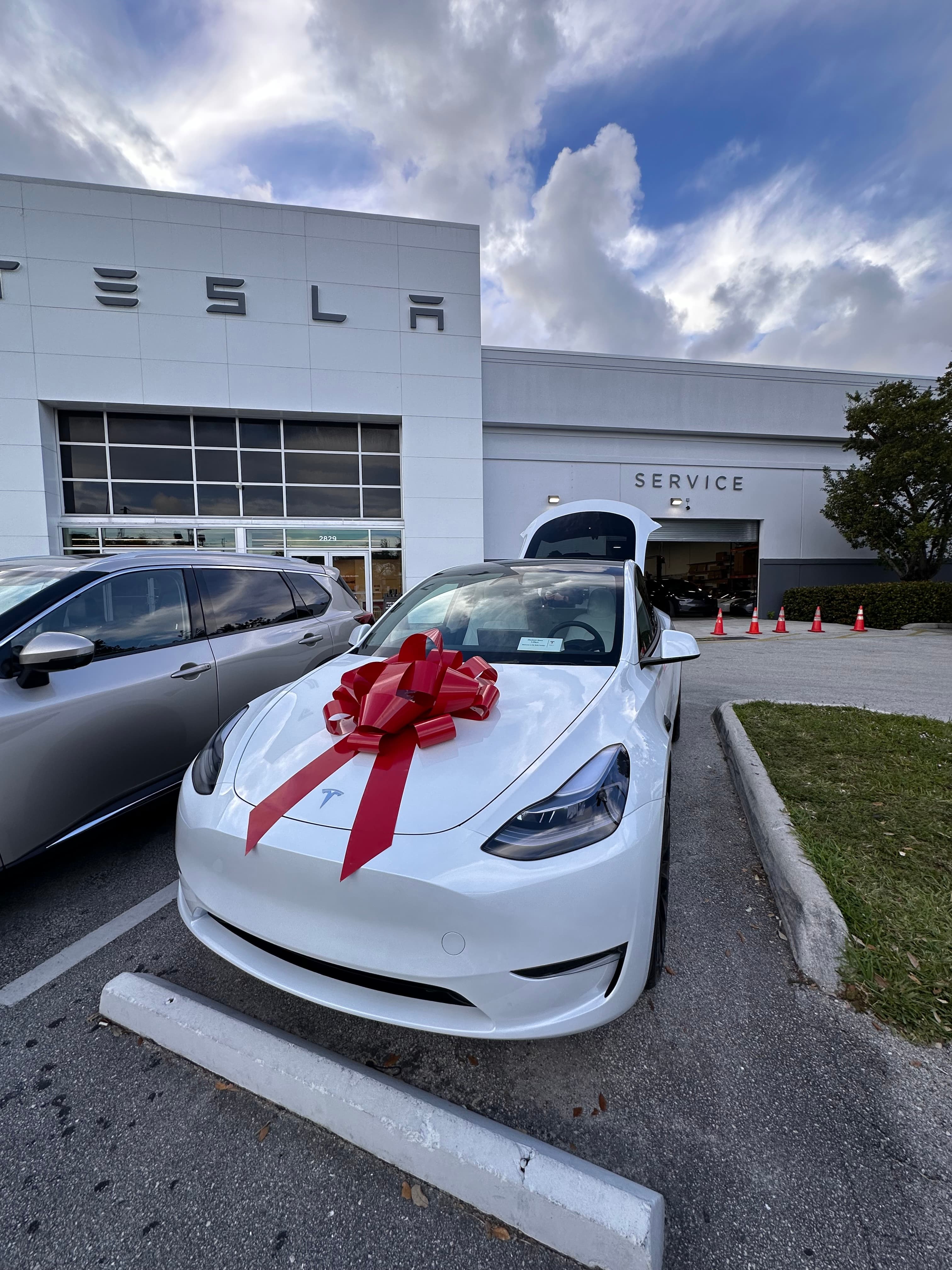 Tesla Model Y notification welcome to the family